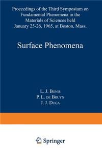 Surface Phenomena