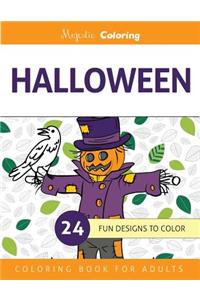Halloween Coloring Book for Grown-Ups