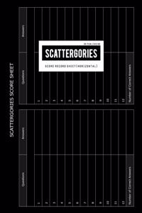 BG Publishing Scattergories Score Sheet