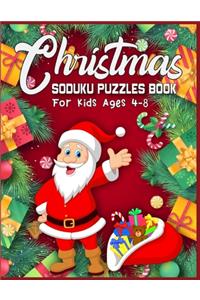 Christmas Soduku Puzzles Book For Kids Ages 4-8