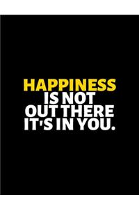 Happiness Is Not Out There It's In You