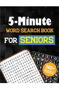 5-Minute Word Search Book for Senior