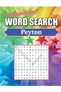 Peyton Word Search: Large Print Word Find Puzzles