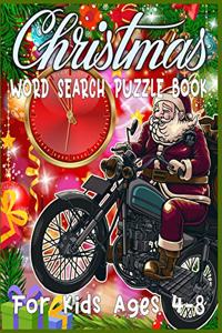 Christmas word search puzzle book for Kids ages 4-8