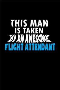 This man is taken by an awesome flight attendant