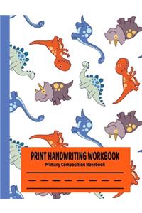 Print Handwriting Workbook Primary Composition Notebook