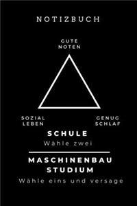 Notizbuch Gute Noten Sozial Leben Genug Schlaf Schule Wähle Zwei