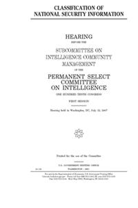 Classification of national security information
