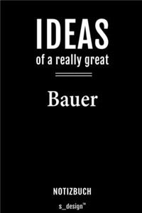 Notizbuch für Bauer