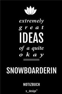 Notizbuch für Snowboarder / Snowboarderin