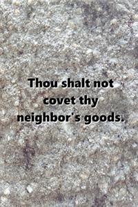 2020 Weekly Planner Religious Theme 10th Commandment Traditional Stone