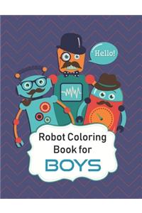 Robot Coloring Book for Boys
