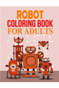 Robot Coloring Book For Adults