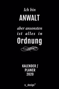 Kalender 2020 für Anwälte / Anwalt / Anwältin