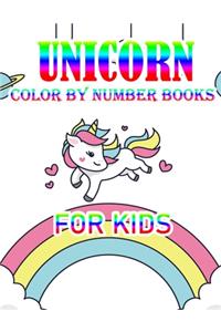 Unicorn Color By Number Books For Kids
