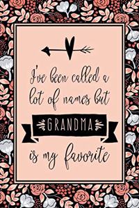 I've Been Called A Lot Of Things But Grandma Is My Favorite: 6X9 Grandma Journal