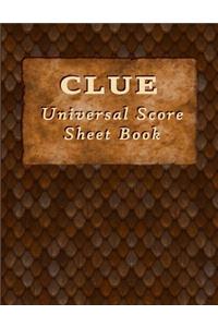 Clue Universal Score Sheet Book