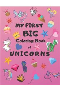 My First Big Coloring Book of Unicorns