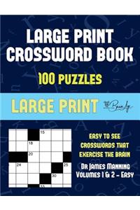 Large Print Crossword Book (Vols 1 & 2 - Easy)