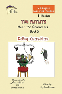 FLITLITS, Meet the Characters, Book 5, DeBug Knitty-Nitty, 8+Readers, U.K. English, Supported Reading