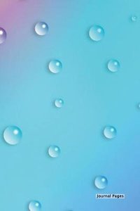 Journal Pages - Cool Blue Water Drops (Bullet Journal)