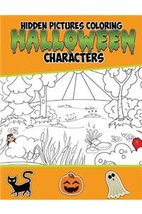 Hidden Pictures Coloring Halloween Characters