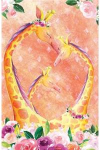 Bullet Journal for Animal Lovers Giraffes in Flowers