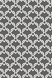 Bullet Journal Notebook Chained Hearts Pattern 9