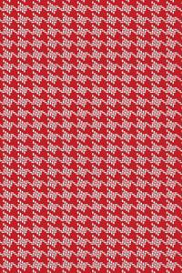 Journal Red White Houndstooth Design Pattern