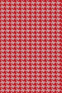 Journal Red White Houndstooth Design Pattern