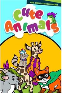 Kids Small Coloring Book of Cute Animals