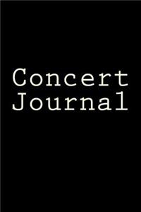 Concert Journal
