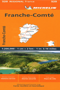 France: Franche-Comté Map 520