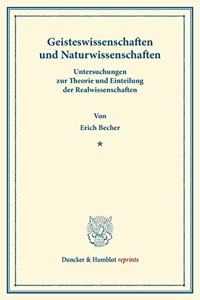 Geisteswissenschaften Und Naturwissenschaften