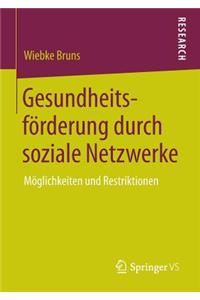 Gesundheitsförderung Durch Soziale Netzwerke