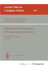 Mathematical Foundations of Programming Semantics