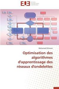 Optimisation Des Algorithmes d'Apprentissage Des Réseaux d'Ondelettes