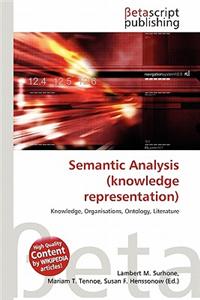 Semantic Analysis (Knowledge Representation)