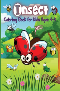 -Insect Coloring Book for Kids Ages 4-8
