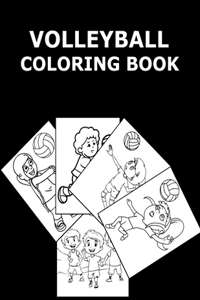 Volleyball Coloring Book