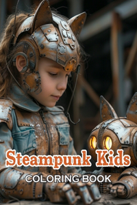 Steampunk Kids Coloring Book