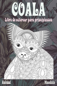 Libro de colorear para principiantes - Mandala - Animal - Coala