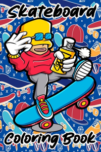 Skateboard coloring book