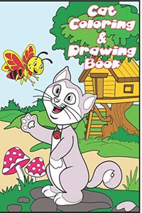 Cat Coloring & Drawing Book