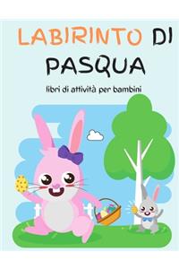 Labirinto di Pasqua libri di attività per bambini