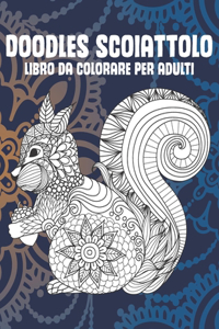 Doodles scoiattolo - Libro da colorare per adulti