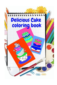 Cake coloring books for kids