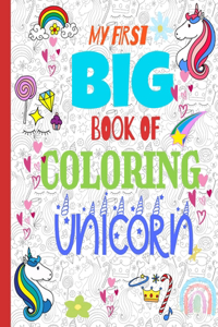 My first big book of coloring unicorn