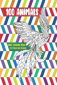 Adult Coloring Books Patterns and Designs - 100 Animals