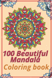 100 Beautiful Mandala coloring Book